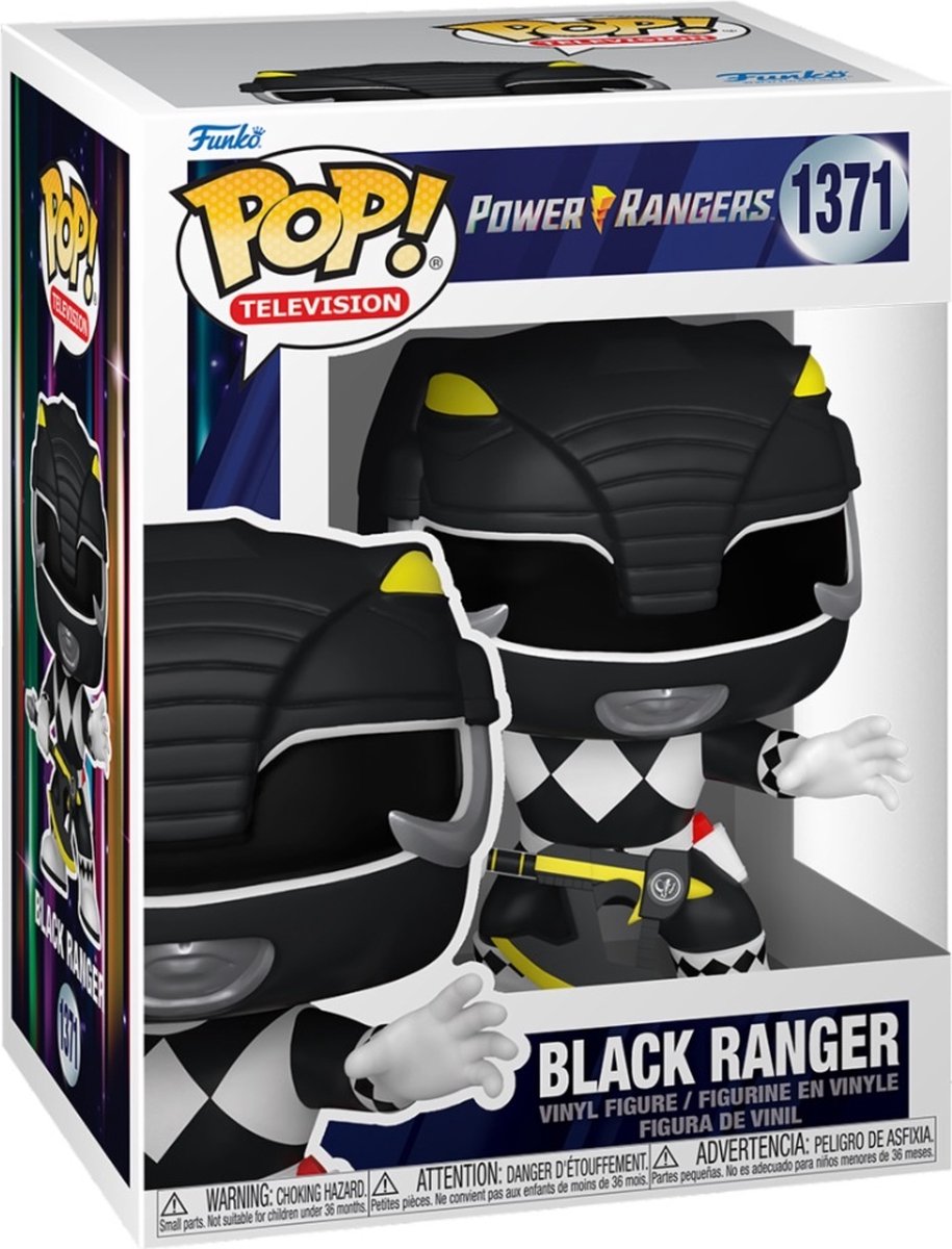 Funko pop television: power rangers - black ranger pop #1371