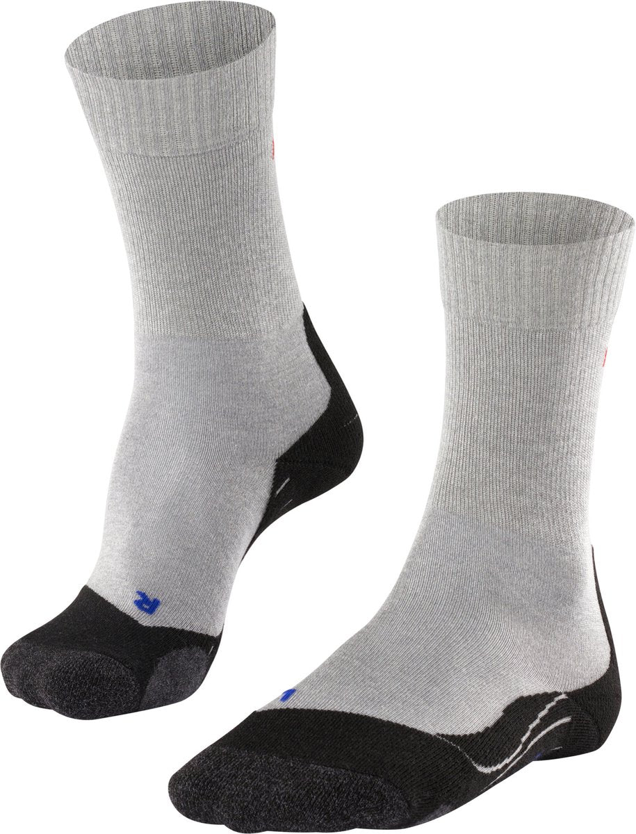 Falke tk2 cool anti-blaar dik lyocell functioneel materiaal wandelsokken heren grijs - maat 44-45