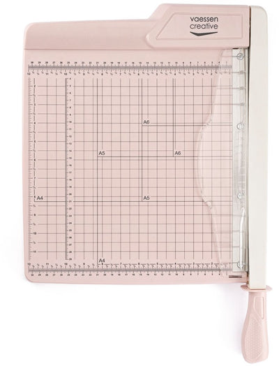 Vaessen creative guillotine papiersnijder - 30,5 x 30,5 cm - roze