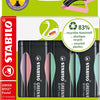 Stabilo green boss pastel - markeerstift - set met 4 stuks