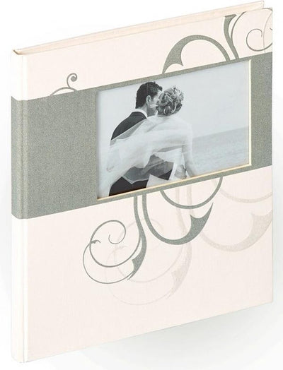 Walther gb-134 romance - gastenboek - formaat 23x25 cm - wit