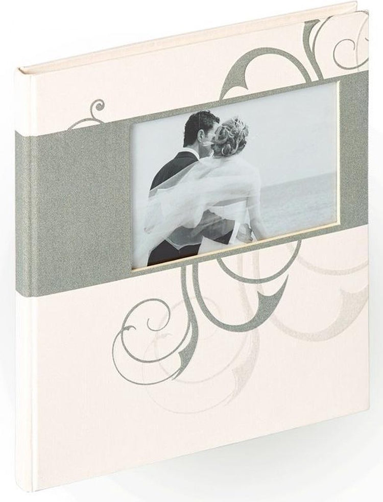 Walther gb-134 romance - gastenboek - formaat 23x25 cm - wit
