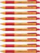 Stabilo pointball - balpen - navulbaar - rood - doos met 10 stuks