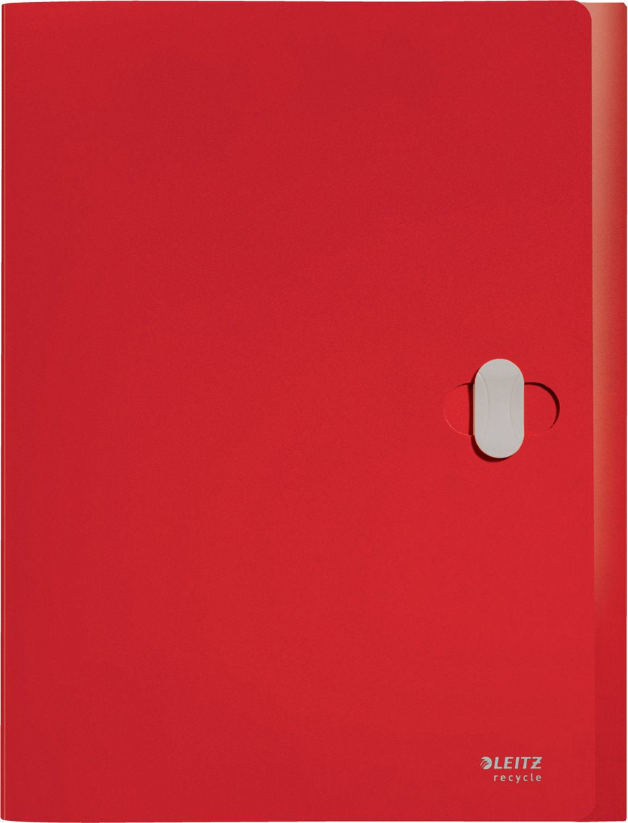 Leitz recycle documentenbox a4 - 80% gerecycled post-consumer plastic - rood