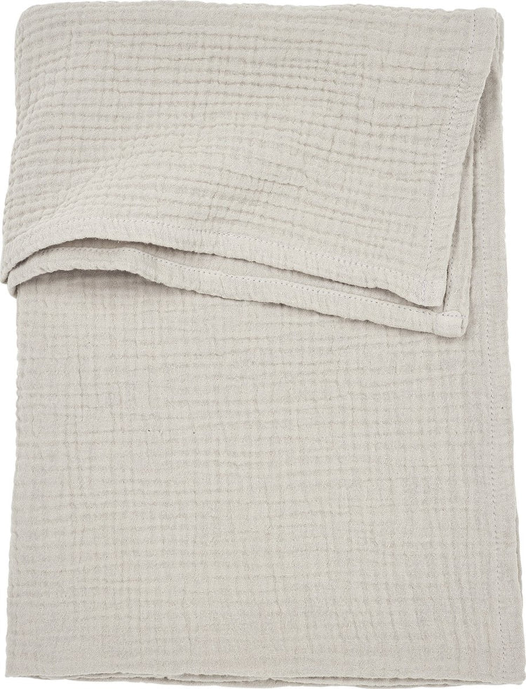 Meyco baby uni ledikant laken - pre-washed hydrofiel - greige - 100x150cm - 0.3 tog