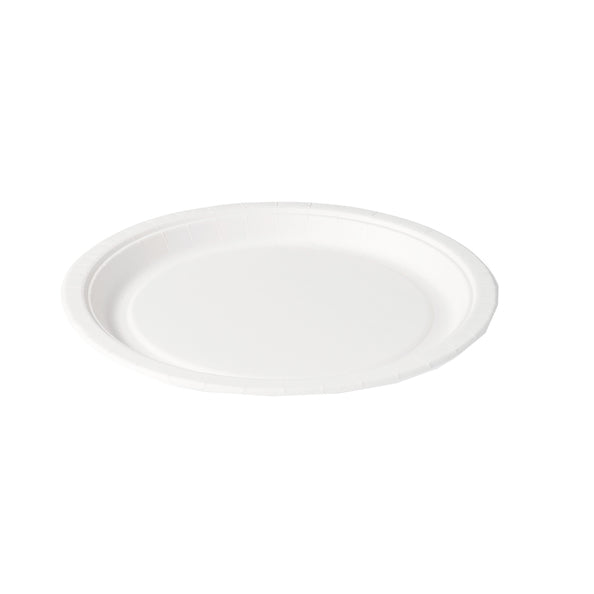 Bord rond karton wit 23 cm (8x20 stuks)