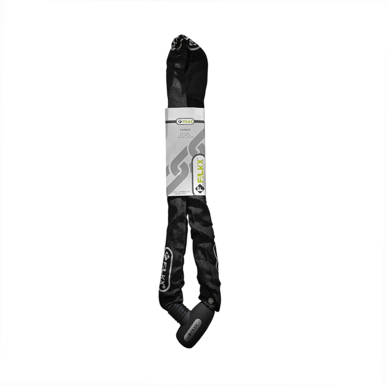 Falkx patriot kettingslot 8.5x1200mm zwart. nylon hoes