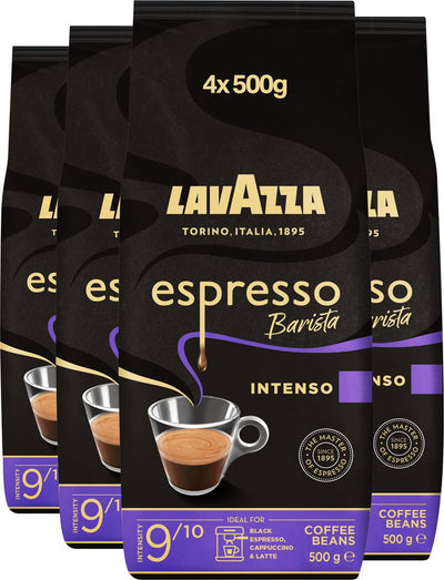 Lavazza espresso barista intenso koffiebonen - koffie blend van robusta en arabica bonen - intensiteit 9 10 - 4 x 500 gram