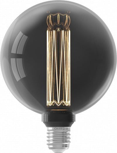 Calex crown series led lamp - e27 - g125 lichtbron titanium - 3.5w - dimbaar