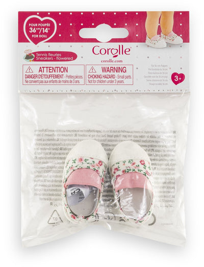 Corolle poppenaccessoire tennisschoenen bloemen 36cm - poppenkleding.