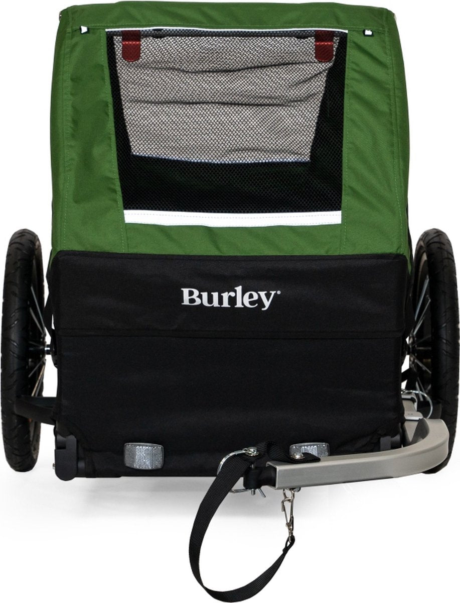 Burley bark ranger fietskar – fietskar dieren – fietskar hond – inklapbaar – jogger – groen zwart