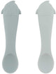 Trixie baby lepels siliconen set - eerste hapjes mr. shark 2-pack.