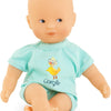 Corolle mini bad babypop - blauw, 20cm