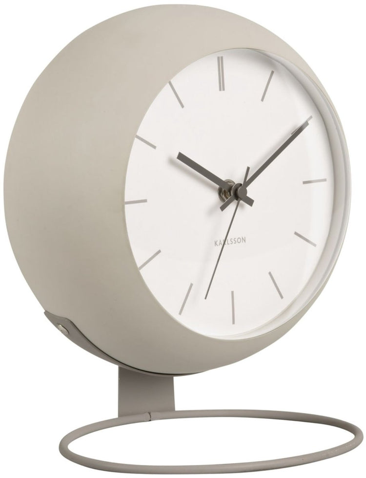 Karlsson tafelklok nirvana globe - grijs - ø21cm - modern