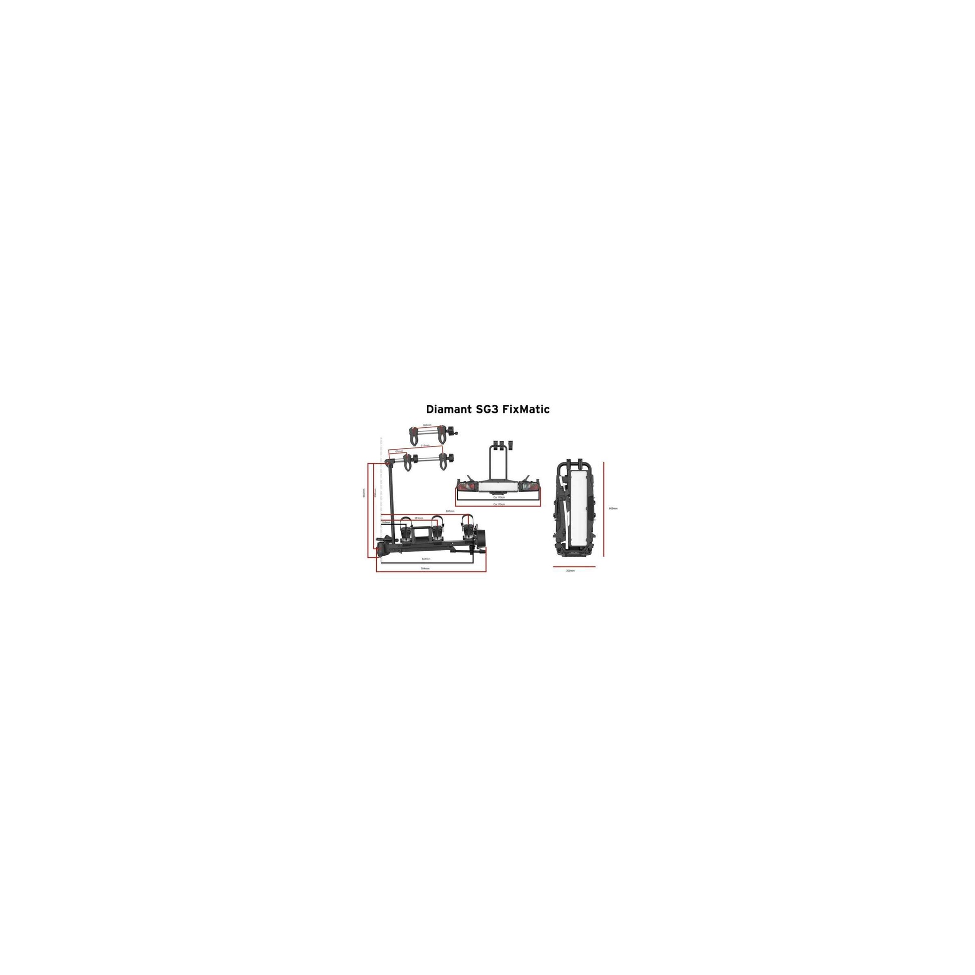 Pro-user fietsendrager diamant sg3 fixmatic