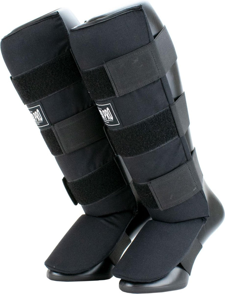 Super pro combat gear scheenbeschermer savior zwart wit extra large