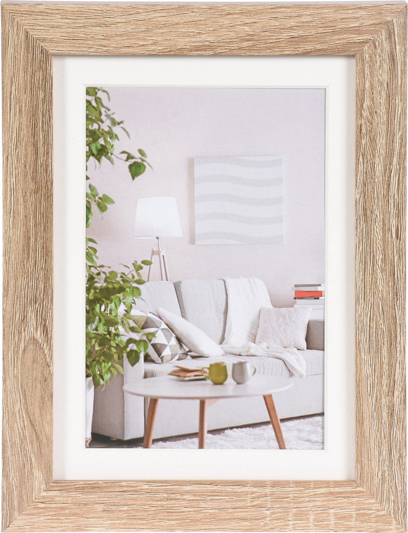 Henzo fotolijst modern 13x18cm midden bruin