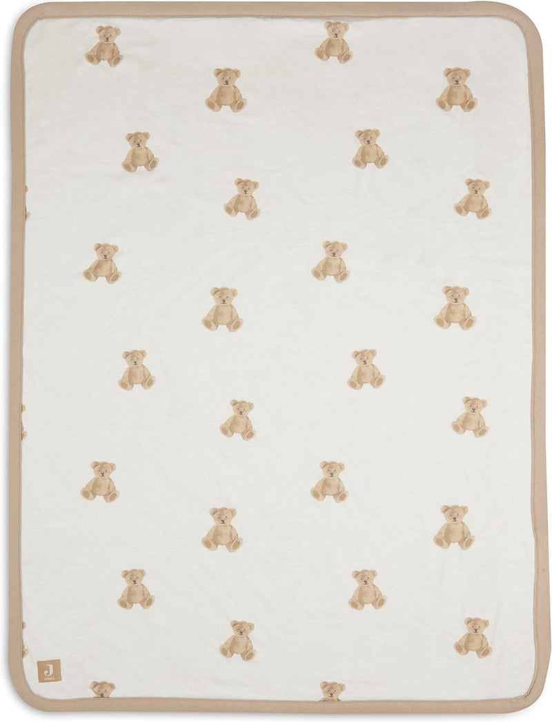 Jollein baby deken ledikant jersey 100x150cm - teddy bear