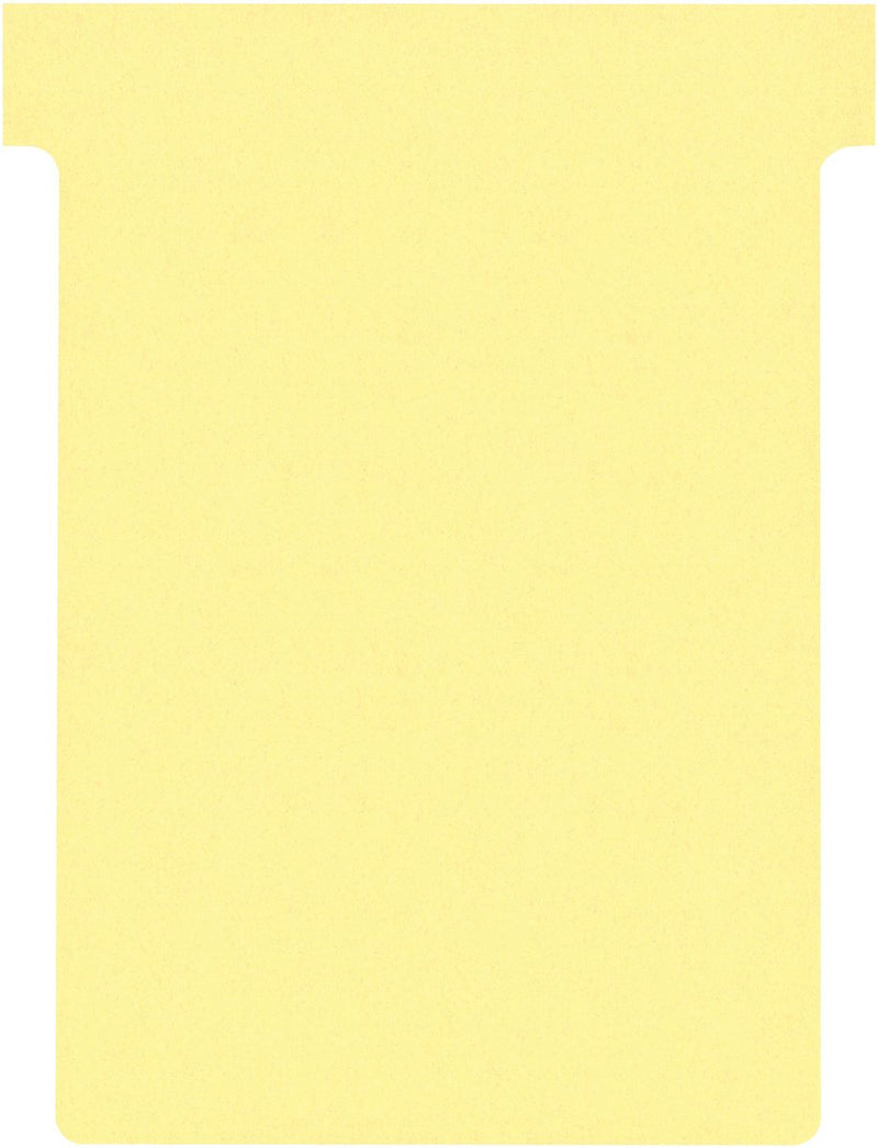 Nobo t-planbordkaarten index 3, ft 120 x 92 mm, geel