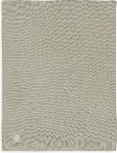 Jollein - deken ledikant 100x150cm basic knit - dekentje baby - olive green