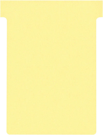 Nobo t-planbordkaarten index 3, ft 120 x 92 mm, geel