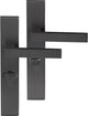 Differnz | tilburg deurkruk | vierkant schild | wc 63 mm | gun metal