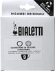 Bialetti moka aluminium filterplaatje + 1 siliconen ring 9 kops
