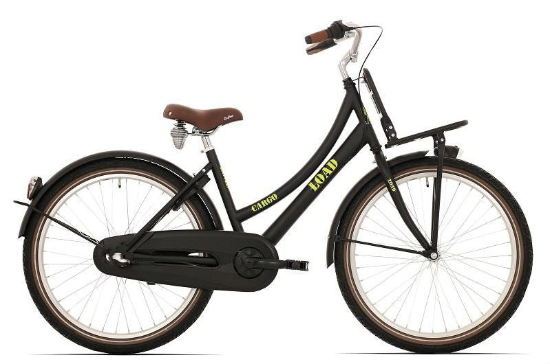 Bikefun kinderfiets load 26 inch met nexus 3 versnelling remnaaf - mat zwart