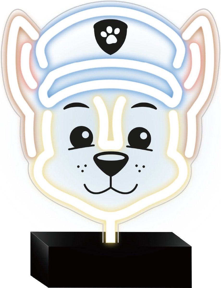 Nickelodeon neon led chase - paw patrol - tafellamp - bureau lamp - chase lamp - lamp