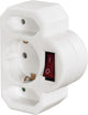 Hama socket adapter 3way w.switc