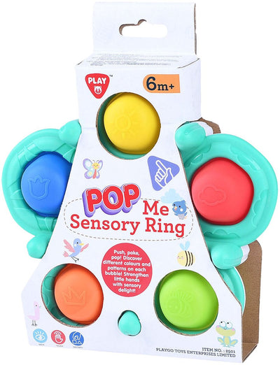 Playgo play sensorische baby ring met ballen - educatief speelgoed 6-delig.