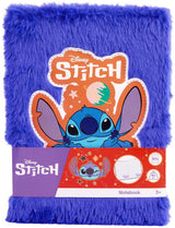 Canenco stitch pluche notitieboek donkerblauw - afbeelding 1