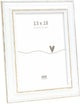 Deknudt frames fotolijst s221h3 - wit met bruin accent - 13x18 cm