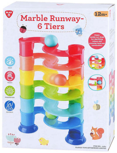 Playgo knikkerbaan met 2 grote ballen - 11dlg.