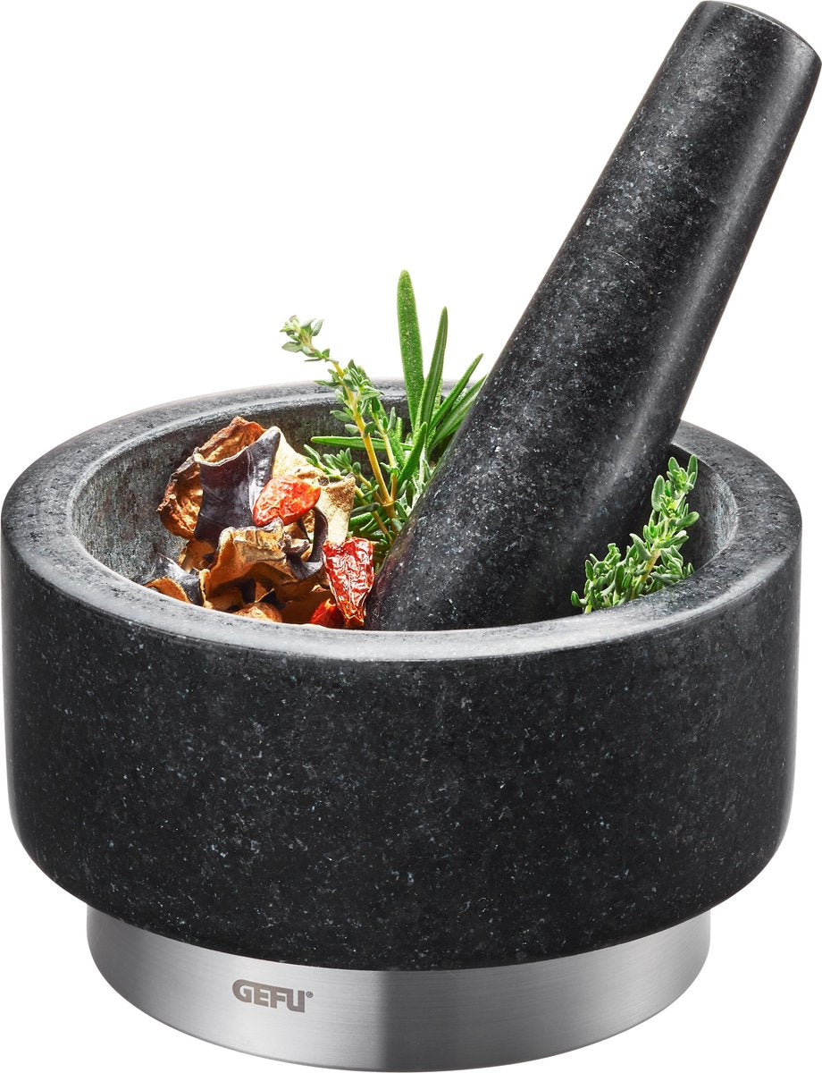Gefu x-plosion® vijzel - granieten vijzel met stamper - ø 17 cm