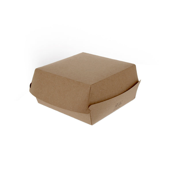 Hamburgerbak menubox extra groot fsc kraft bio (300 stuks)