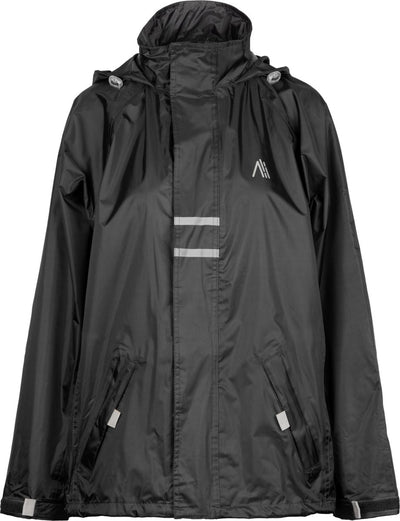 Ralka regenjack waterdicht reflectie - senior - zwart - l