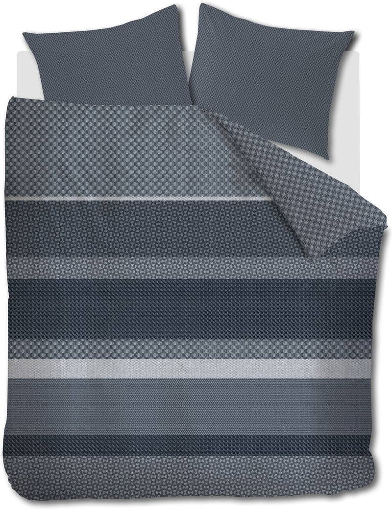 Beddinghouse fera dekbedovertrek - tweepersoons - 200 x 200 220 cm - blauw