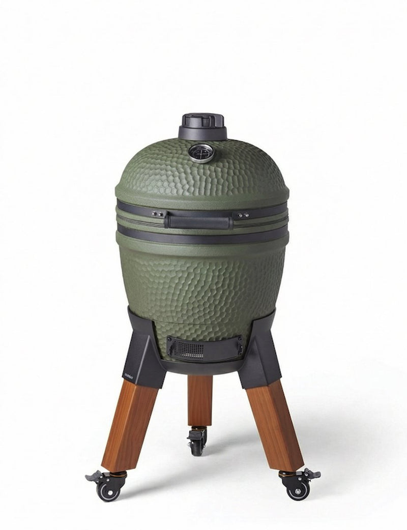 Moddern - green original - aluminium hout-look poten met wielen met rem - 8 tot 12 personen