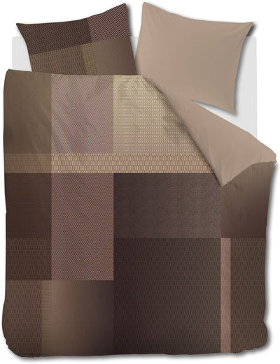 Beddinghouse lovis dekbedovertrek - tweepersoons - 200 x 200 220 cm - terra