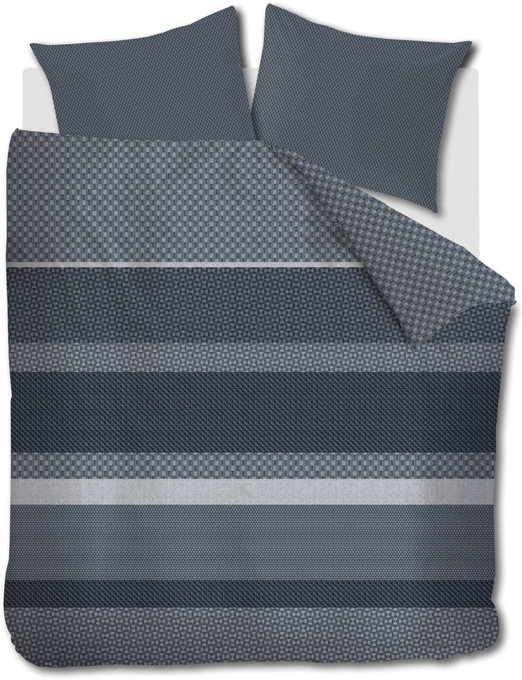 Beddinghouse fera dekbedovertrek - tweepersoons - 200 x 200 220 cm - blauw