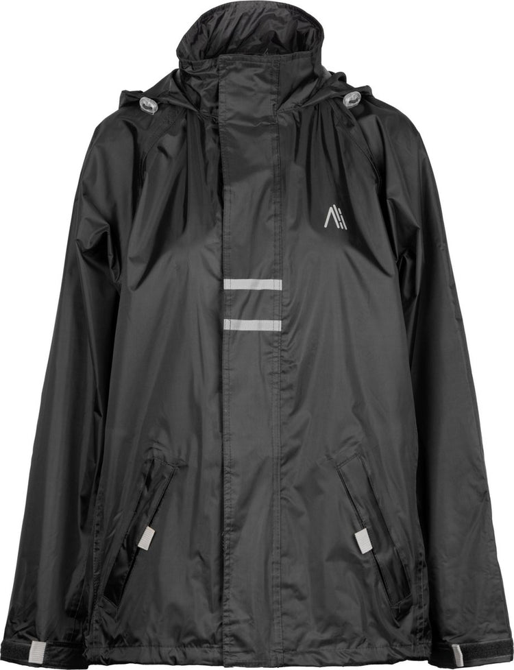 Ralka regenjack waterdicht reflectie - senior - zwart - xl