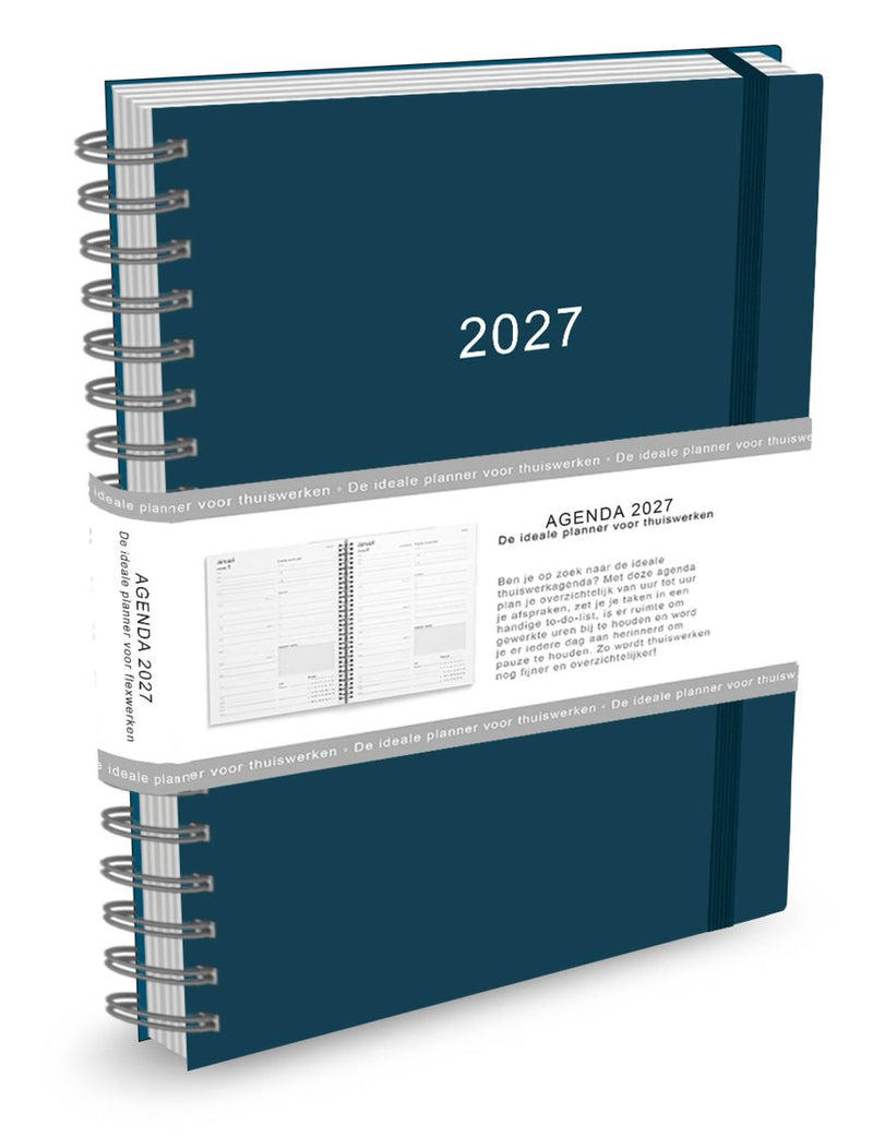 Comello flexwerk- thuiswerkagenda 2027 groot (a4) blauw