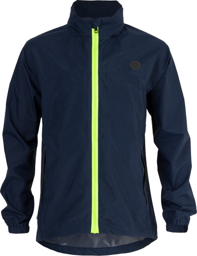 Agu go kids regenjas essential - blauw - 116 - meisjes jongens - waterdicht ademend