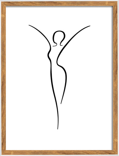 Walther silhouette - houten lijst - fotoformaat 30x40 cm - natuur