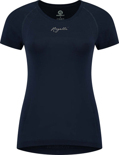 Rogelli essential hardloopshirt dames - korte mouwen - blauw - l