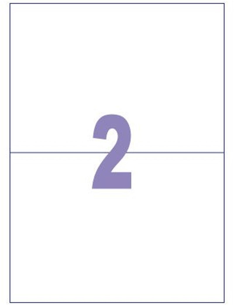 Kangaro etiketten - universeel - zelfklevend - inkljet laser kopieer - 210x148mm - 100 vel - 2 stickers per vel - k-210148