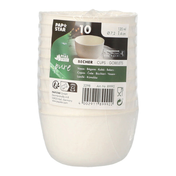 Papstar schaal suikerriet (120 ml)
