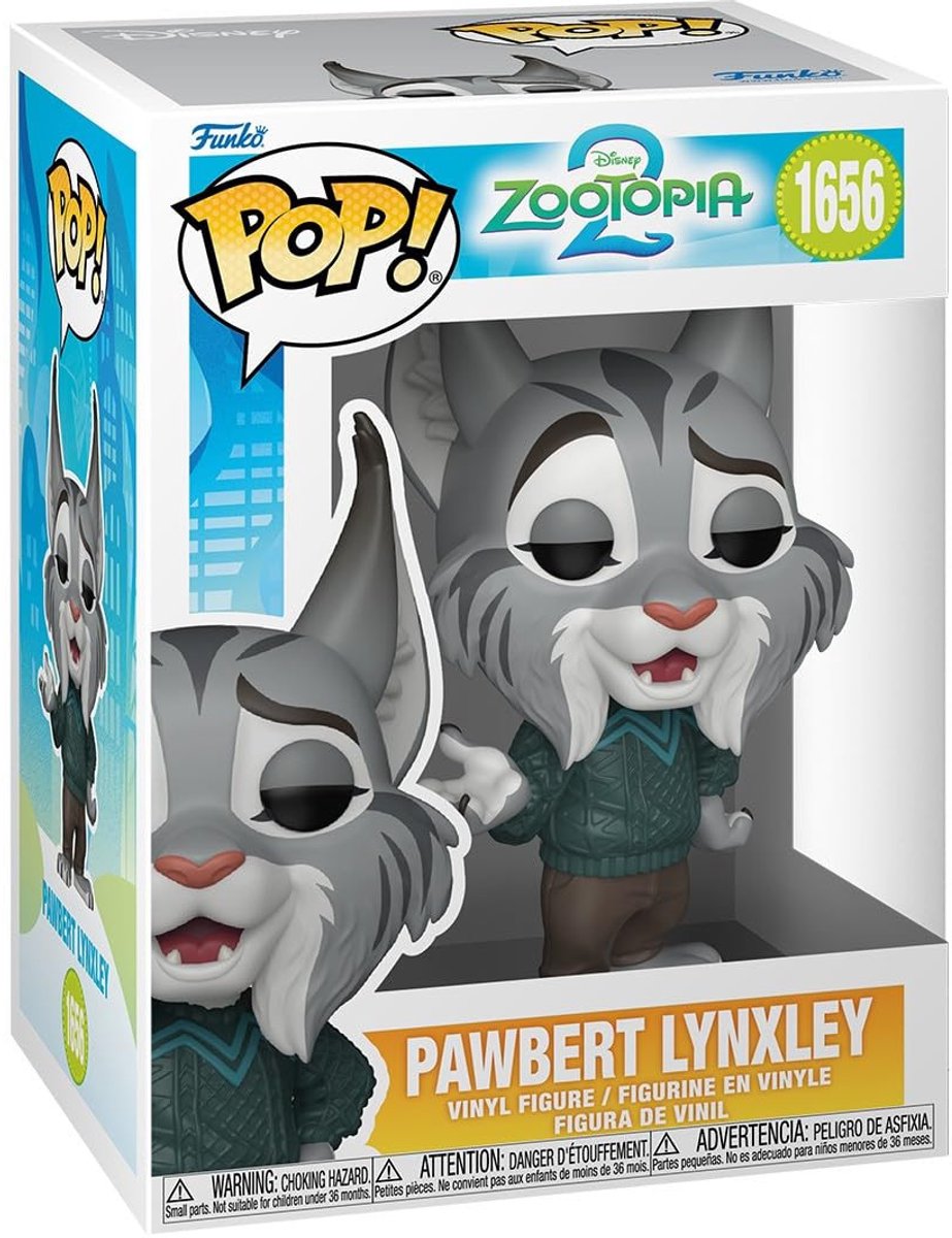 Funko pop! disney: zootopia 2 - pawbert lynxley #1656