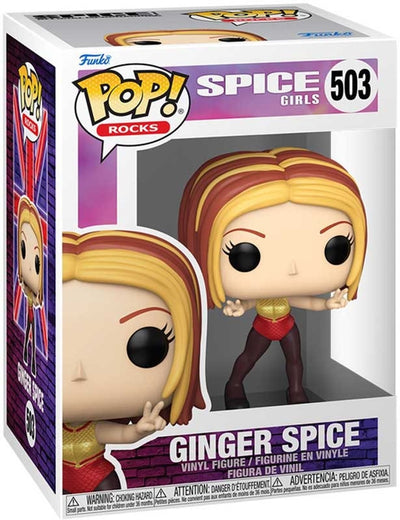 Funko spice girls ginger spice - pop rocks! vinyl figur 503 unisex pop! - neutraal - standard